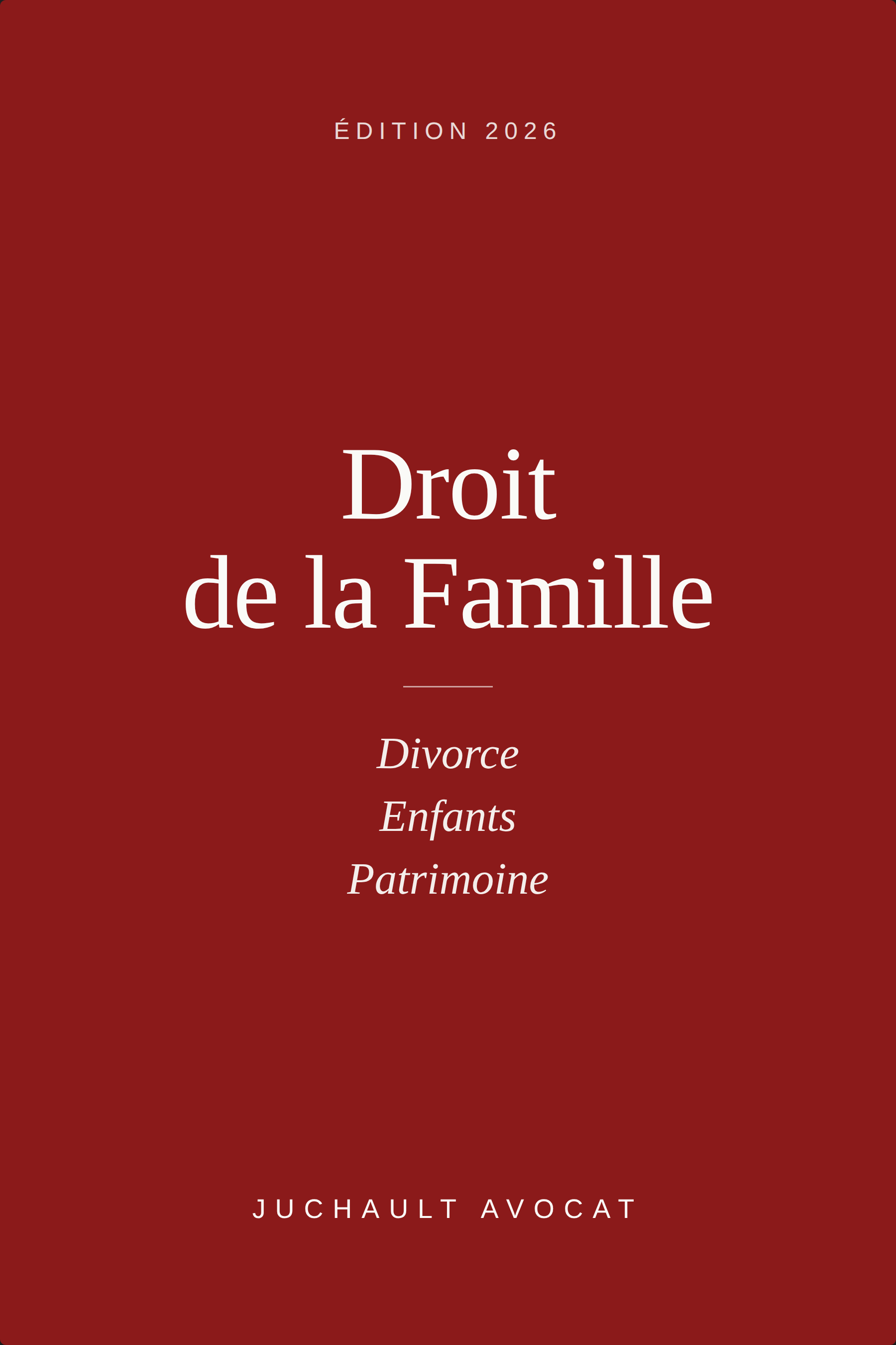 Code Droit de la famille — Juchault Avocat